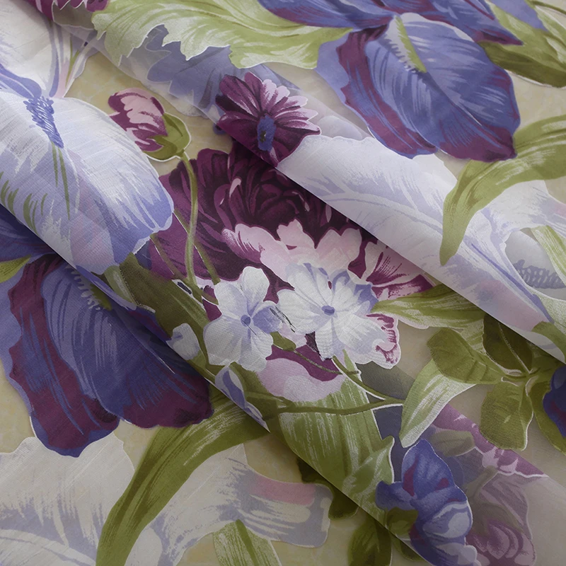 Грязные Цветочные оконные экраны Paeonia цветы марлевые шторы для спальни гостиной