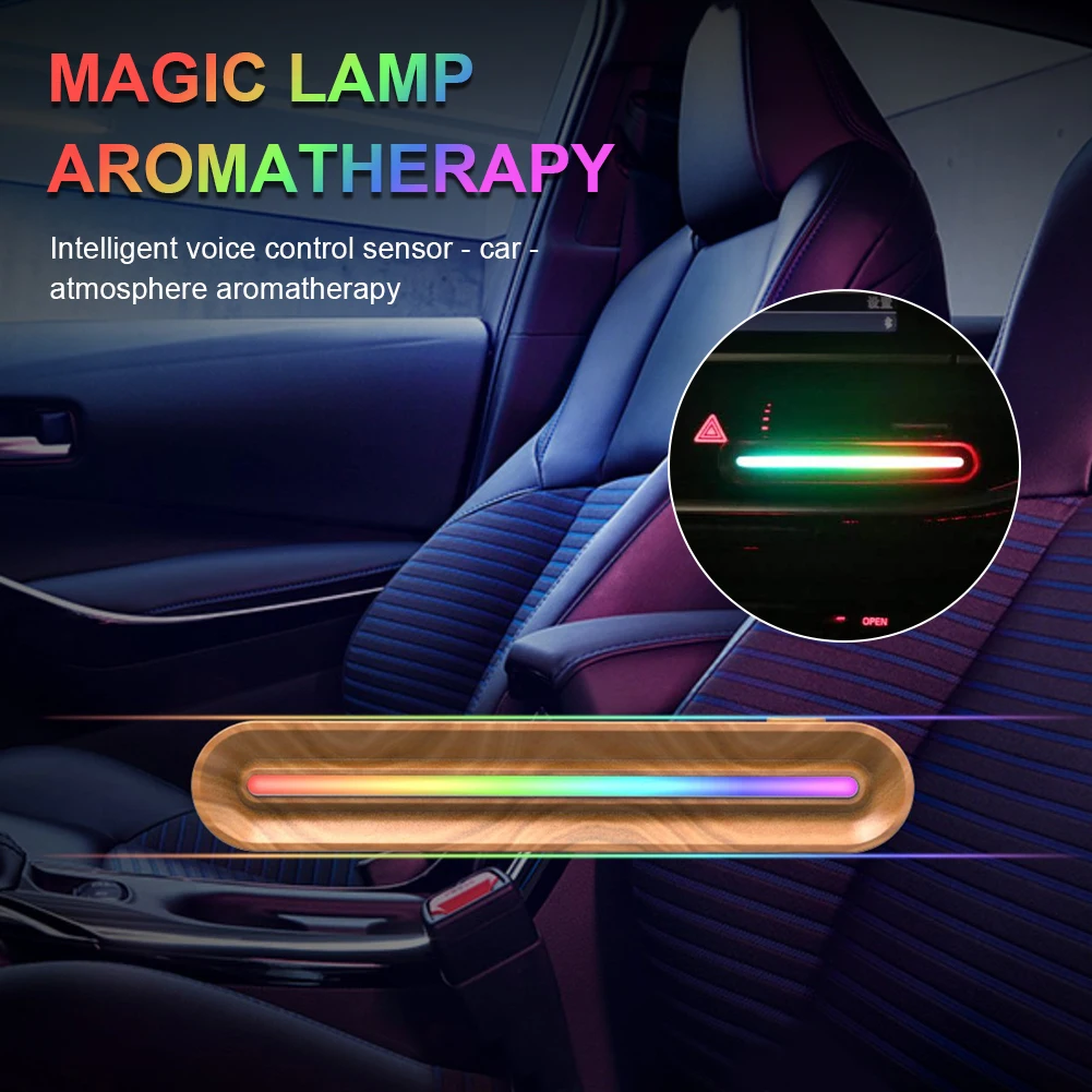 

Car Air Freshener Air Vent Clip Aroma Diffuser with LED Night Light Solid Perfume Fragrance Diffuser Car Interior Accessories