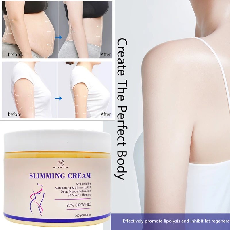 

Slimming Cream Weight Loss Remove Cellulite Sculpting Fat Burning Massage Firming Lifting Quickly Niacinamide Body Care 300g