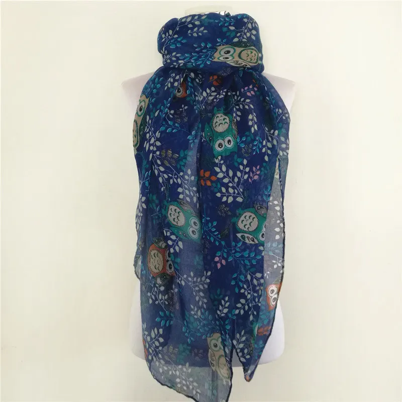 

10pcs/lot New women's animal birds owl scarves fashion viscose headband muslim popular wrap winter tree print infinity scarf sha