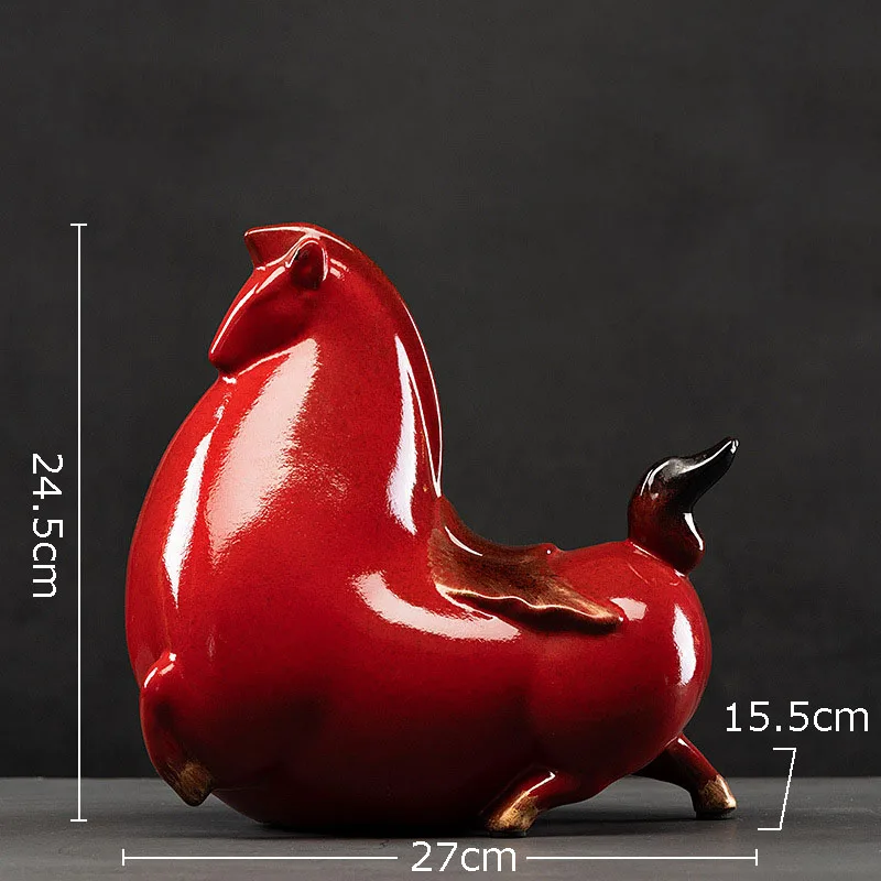 Украшения для стола Fat Horse Керамическая скульптура украшение гостиной винтажный
