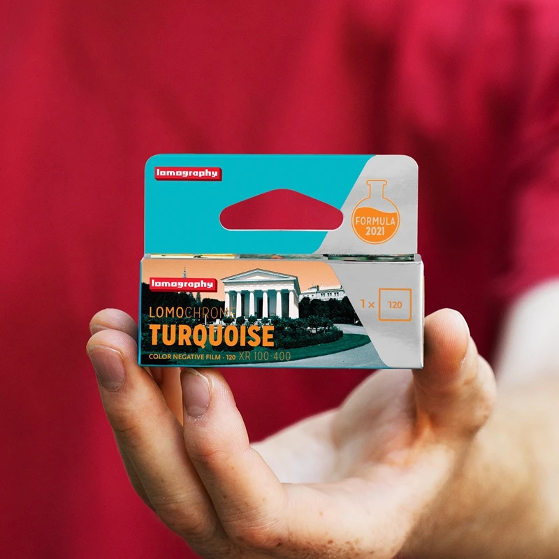 Новинка 1/3 рулона ломографии ISO 110/120/135 Бирюзовый специальный тон цветная пленка