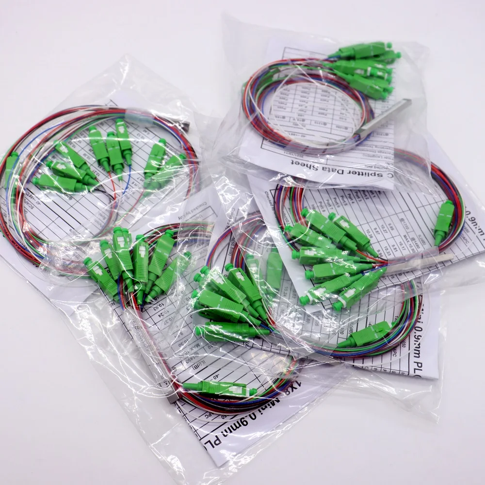 20 шт. 1X8 разветвитель ПЛК/волоконно-оптический ПЛК/планарный световой цепи SC/APC