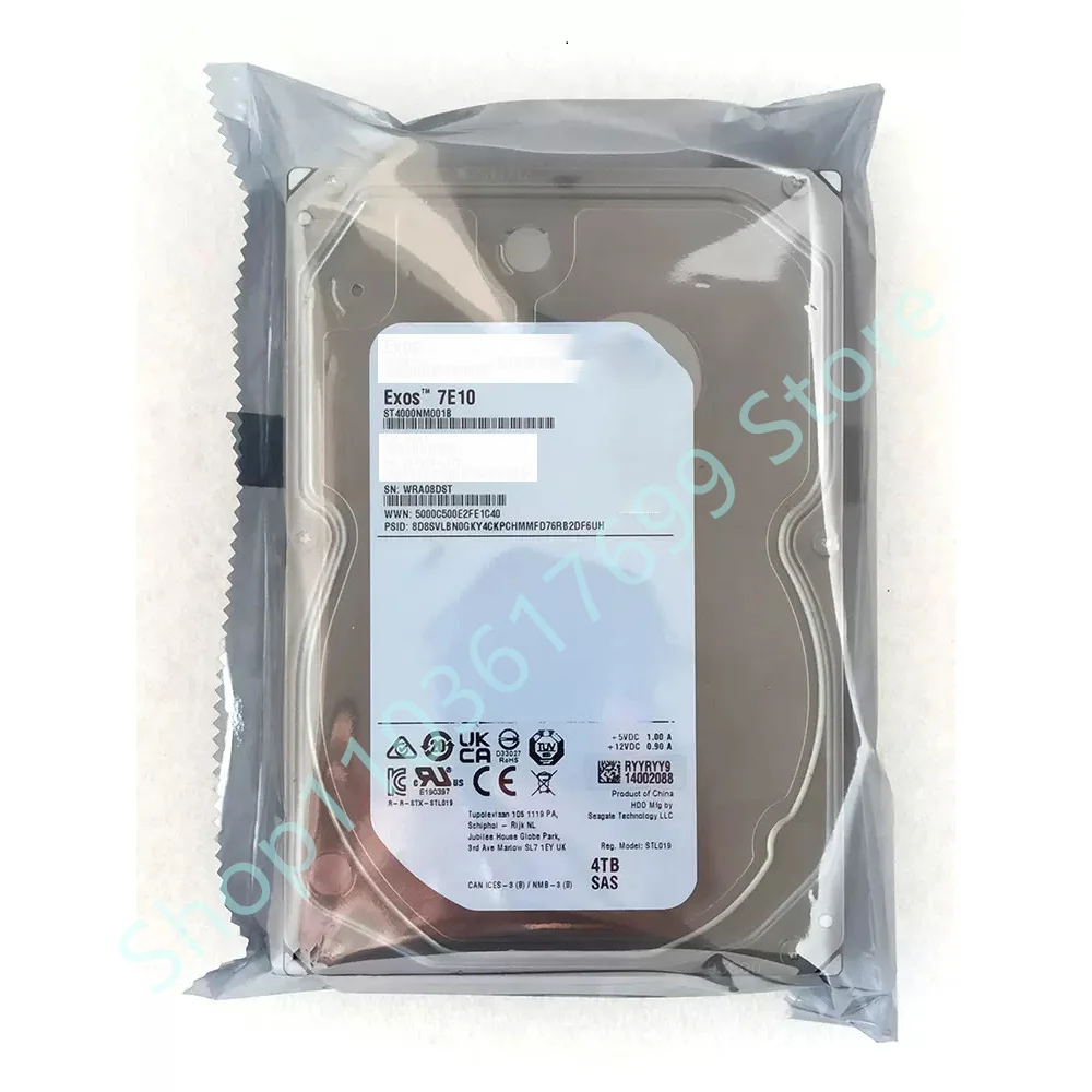Для Sea-gate 4TB 256MB 7200RPM 3 5 &quotEnterprise жёсткий диск SAS интерфейс для Exos 7E10 Series ST4000NM001B
