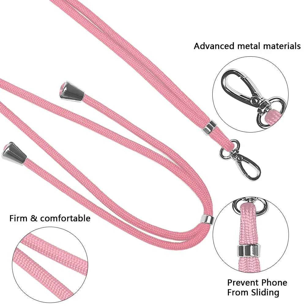 

Universal Phone Case Patch Lanyard Portable Loss Resistant Nylon Lanyard Adjustable Neck Lanyard Lanyard Suitable For All Phones