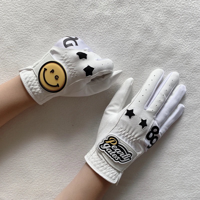 

Women Golf Gloves 2021 New Non-slip Leather Gloves Breathable Wear-resistant GOLF Gloves
