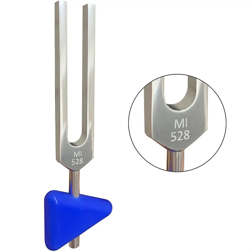 MI528/528Hz/528C Tone Chakra Round Tuning Fork Multifunctional Instrument for Stress Relief Hearing Testing Music Treatment Kits