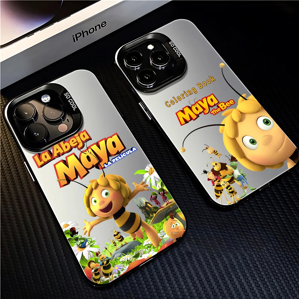 Фото Классический чехол для телефона Maya The Bee для iPhone 17, 16e, 16, 15, 14, 13, 12, 11 mini, Pro Max, X, XR, XSMAX, Air Plus, матовая задняя крышка с защитой от падений №5
