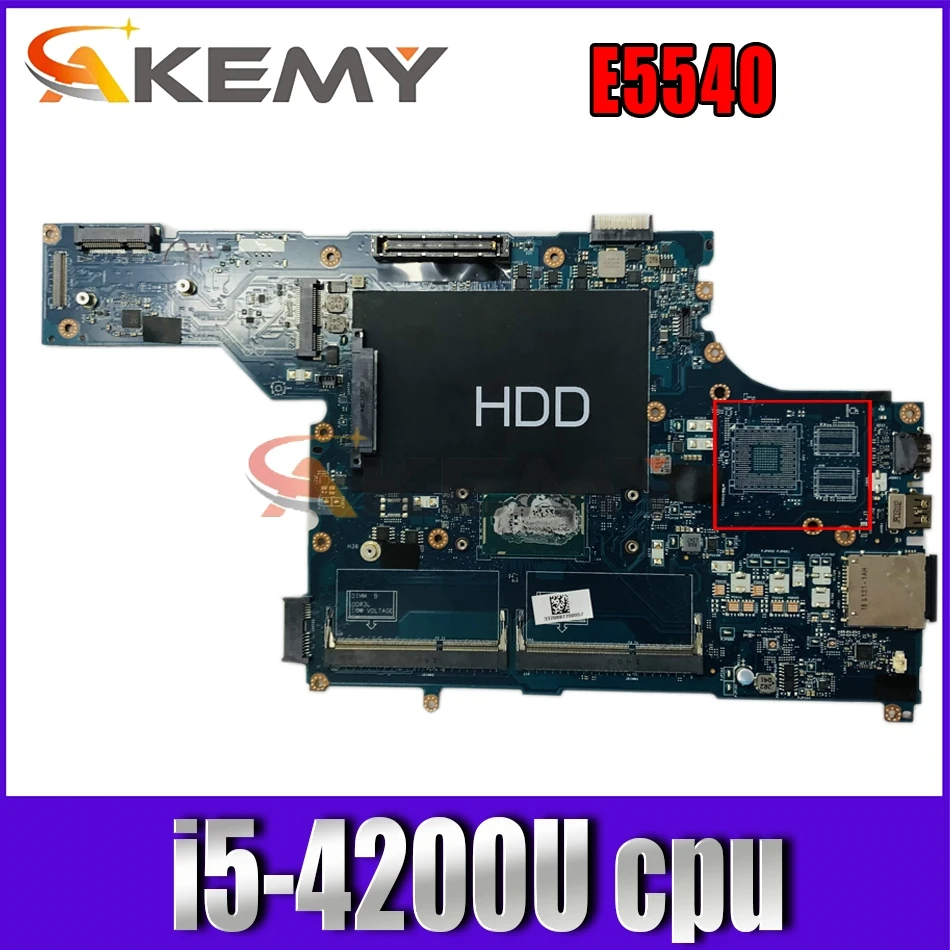 

Akemy M4C6R 0M4C6R CN-0M4C6R VAW50 LA-A101P for Dell E5540 laptop motherboard i5-4200U tested