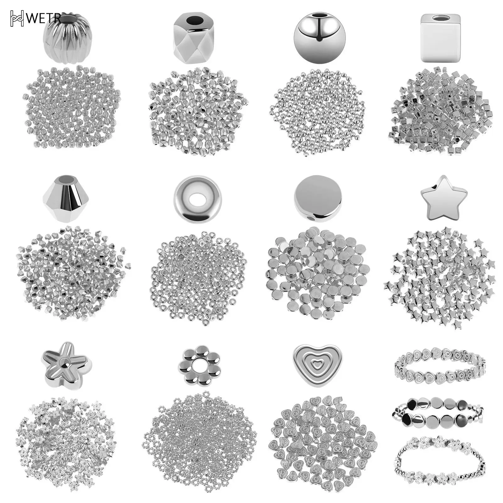 

1700 шт., бусины-разделители