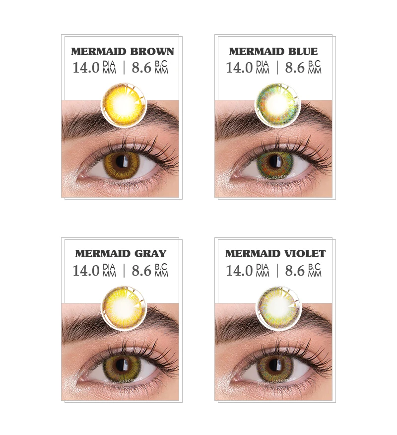 1pair color contact lenses for eyes with diopte blue lenses with diopters colorcon graduated contact lenses free global shipping