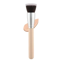 single bb cream wood handle makeup brush foundation make up flat head loose powder brush makeup tool