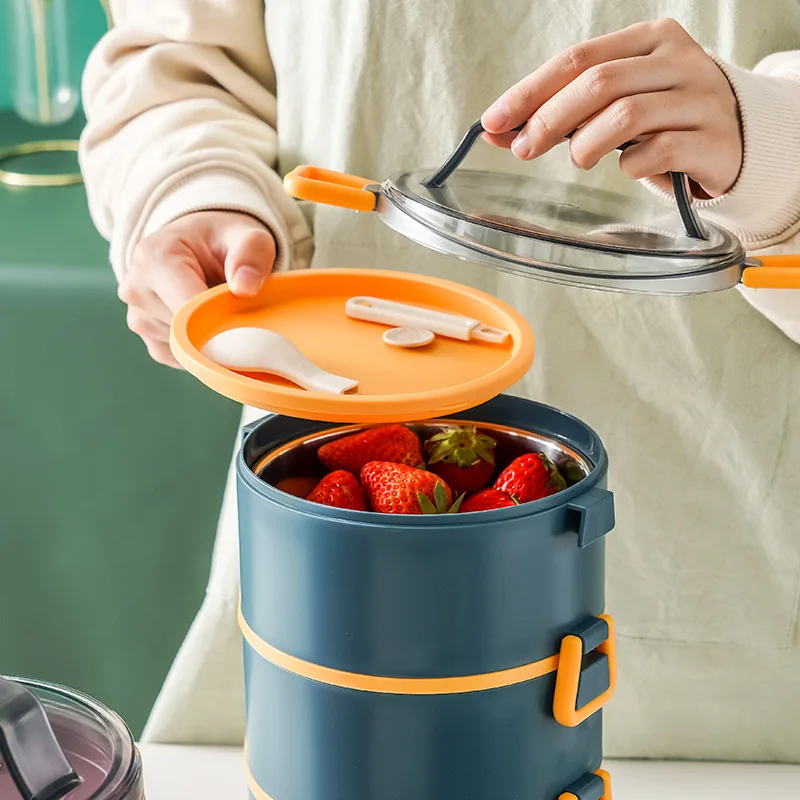

Stainless Steel picnic box Lunch Box bento box For School Kids Office Worker Microwae Heating Lunch Container Food Storage Box