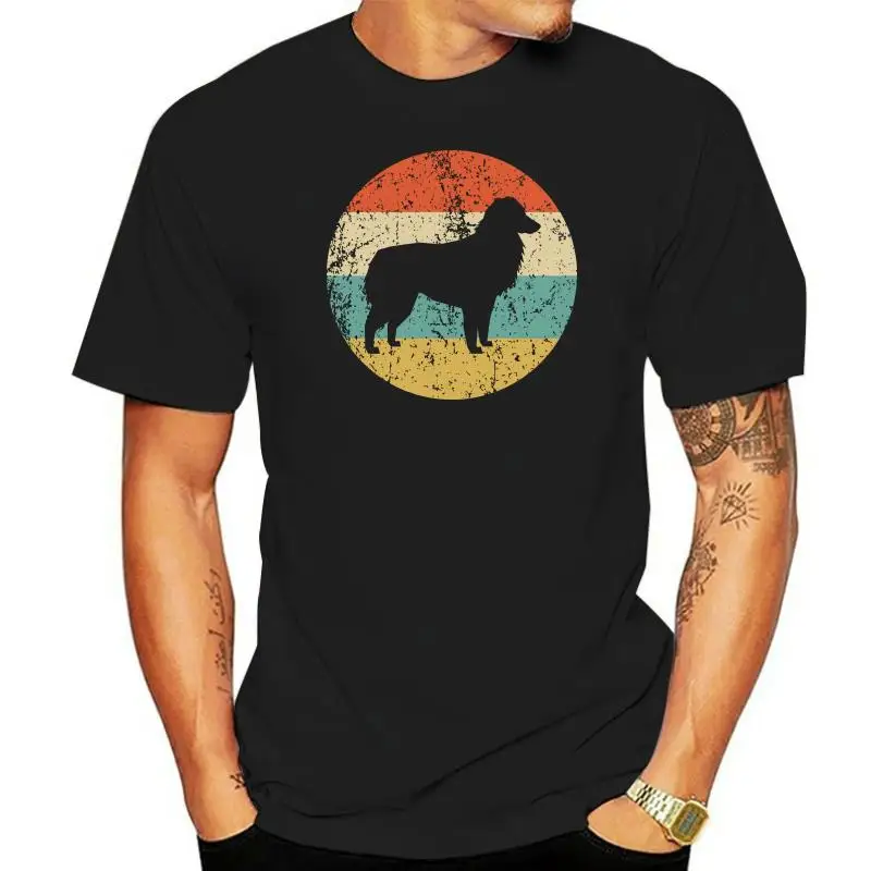 

Австралийская овчарская рубашка, винтажная Мужская футболка в стиле ретро, рубашка с принтом иконы собаки, модные повседневные хлопковые футболки с круглым вырезом 2022