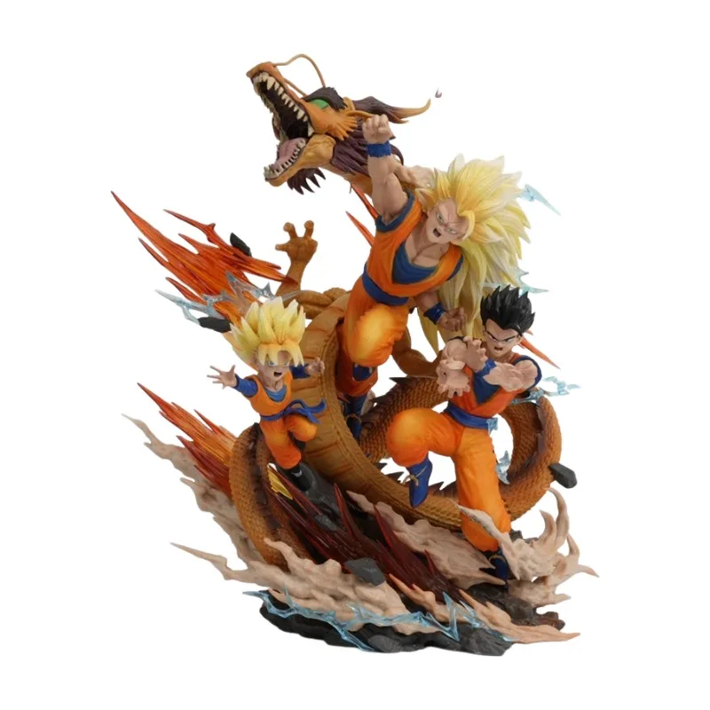 Dragon Ball Goku Gohan Goten 28 См Аниме Фигурка Модель Статуя Коллекция Украшения Скульптура