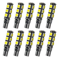 10x white turn signal license plate light car door light canbus w5w 5050 13smd car 194 dome lamp reading bulb parking trunk lamp