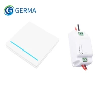 germa 433mhz wireless smart push switch light button rf remote control ac 110v 220v receiver wall panel bedroom ceiling lamp