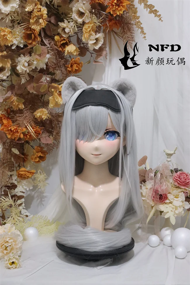 

(Aurora01) Full head super sweet female resin crossdressing BJD Doll kig cosplay kigurumi mask