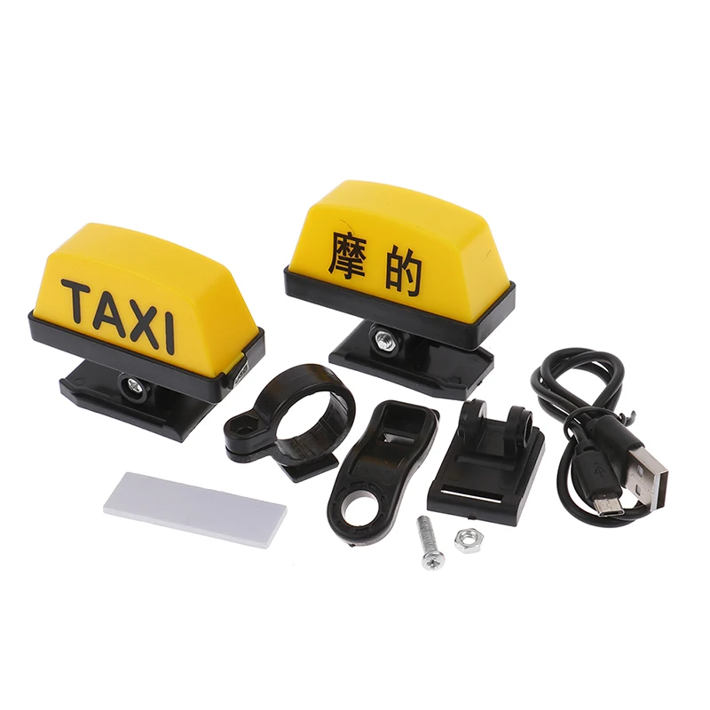 

Motorcycle Modified Light Adjustable Handle USB Rechargable Taxi Sign LED Lamp Retrofit Light Taxi Box Sign LED Warning Light