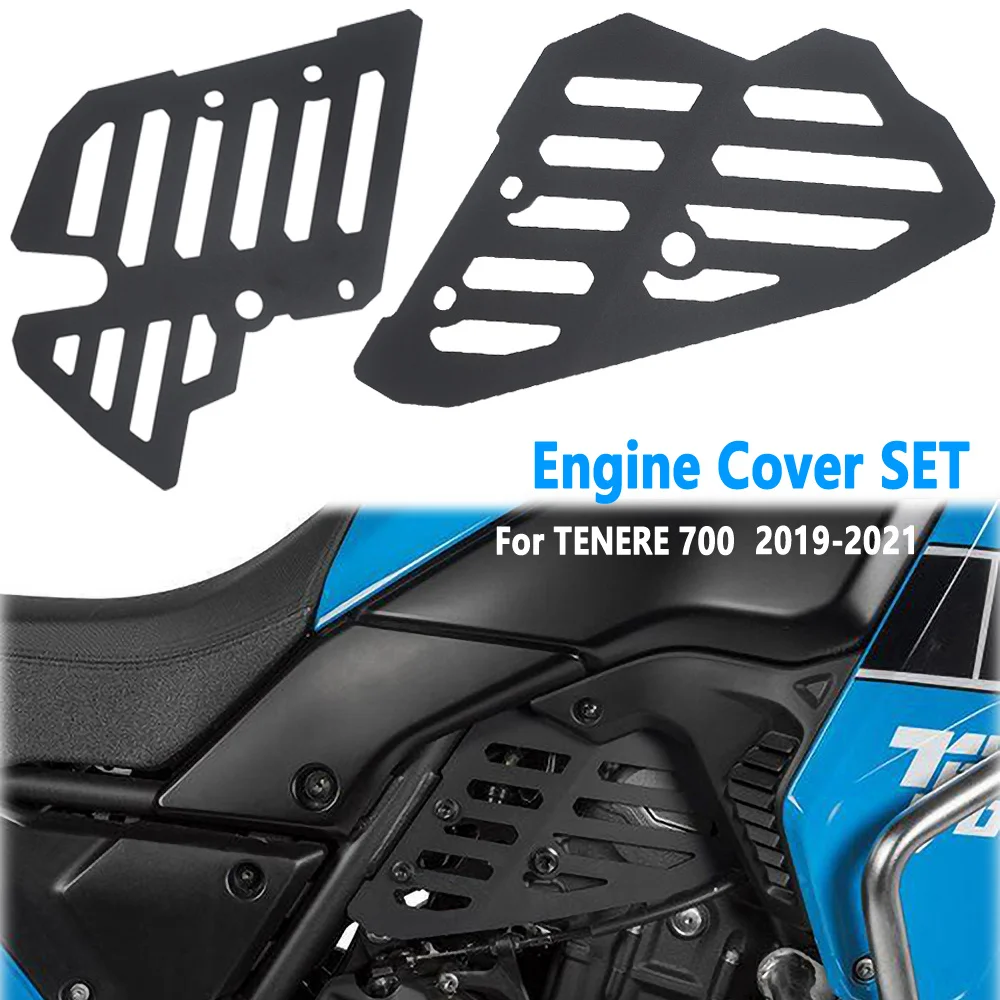 

For Yamaha Tenere 700 2019-2021 NEW Motorcycle Accessories Engine Guard Cover protector Crap Flap Set