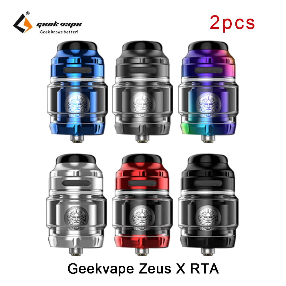 2pcs Original GeekVape Zeus X RTA 4.5ml Capacity Rebuildable Tank Atomizer VS Zeus Dual/AMMIT MTL E-cig Vape Tank