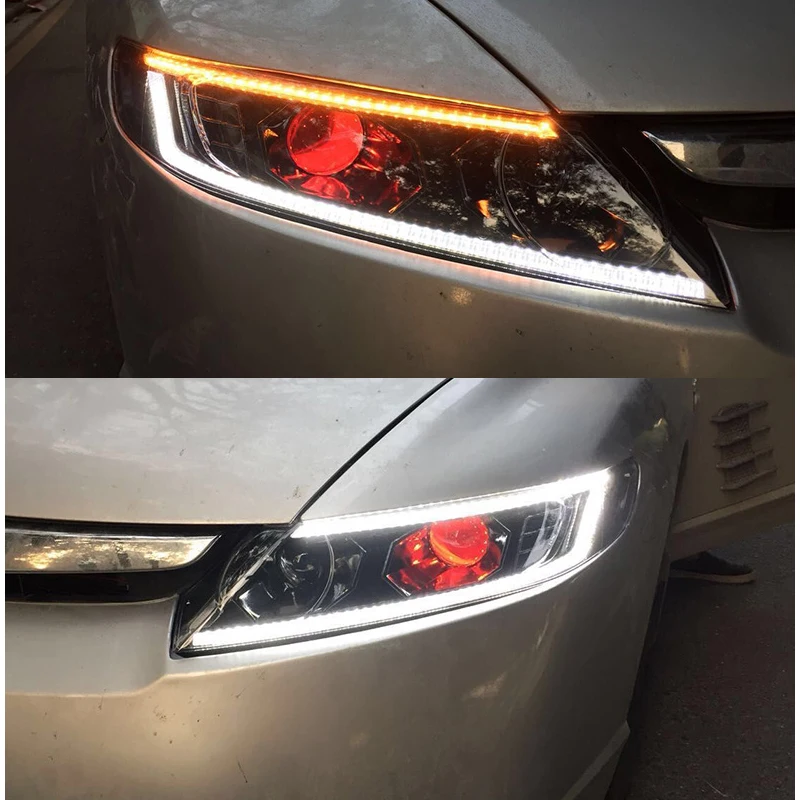 Для Honda Civic фары 2006-2011 светодиодные DRL Hid би ксеноновые автоаксессуары фара
