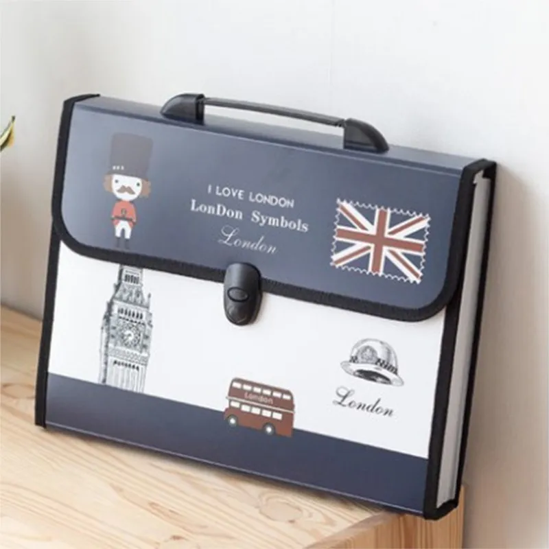 Милый портативный расширяемый аккордеон с 12 карманами папка для файлов формата