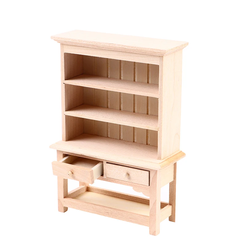 

1:12 Miniature Closet Wooden Classical Wardrobe Mini Cabinet Bedroom Furniture Kits Home Living For Dollhouse