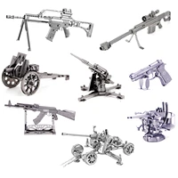 weapon 3d metal puzzle ak47 beretta 92 black barrett sniper rifle model kits assemble jigsaw puzzle gift toys for children