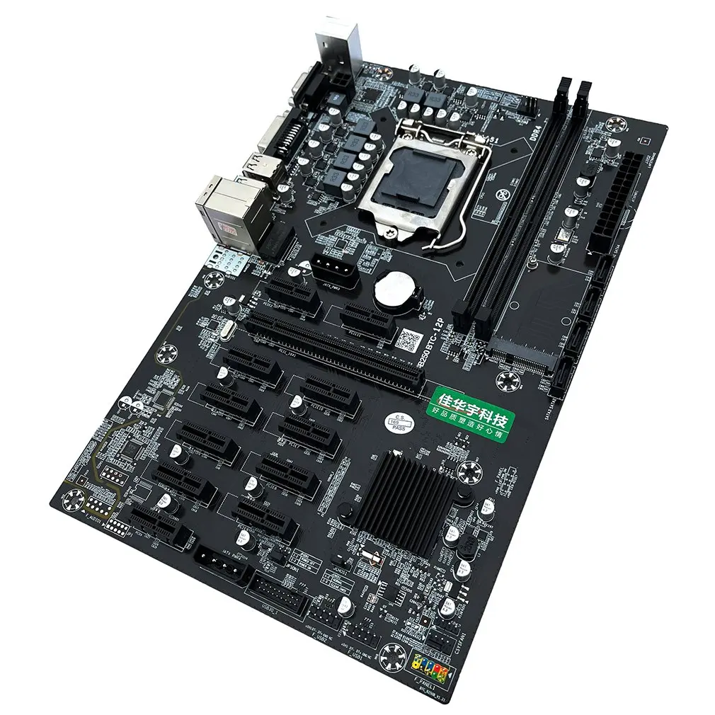 For Asus B250 MINING 12  PCI-E mining rig BTC ETH Mining Motherboard LGA1151 USB3.0 SATA3 Intel B250 B250M DDR4 SATA3.0