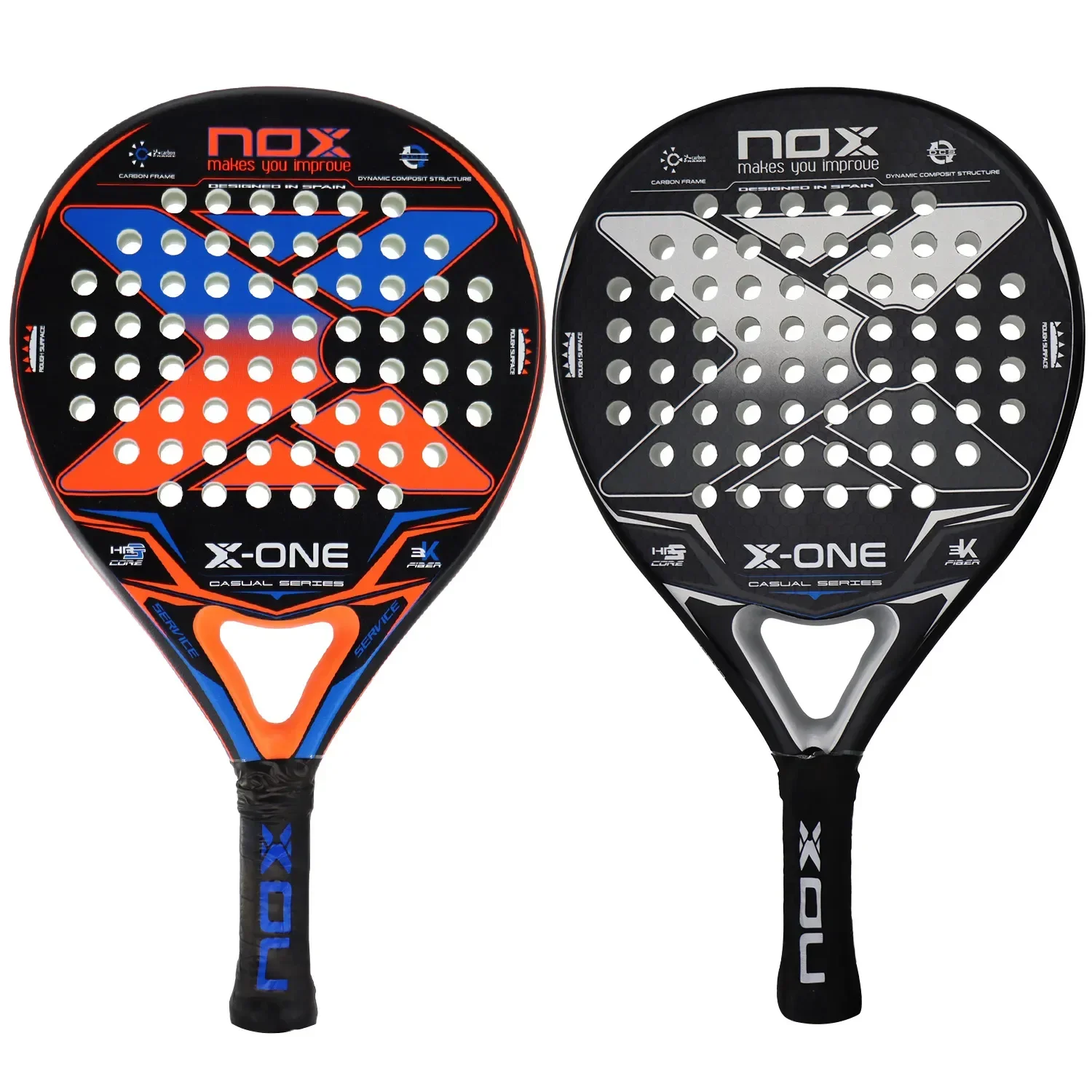 

Padel Tennis Racket 3K Carbon Fiber Rough Surface High Balance with EVA SOFT Memory Padel Paddle