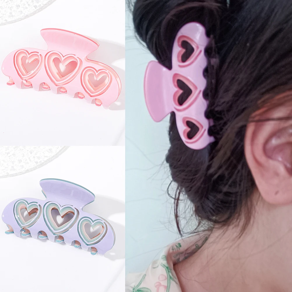 

2022 Korean New Hair Claw Barrettes For Women Fashion Girl Metal Geometric Hollow Out Headwear Hair Accessories Crab Hair Clip