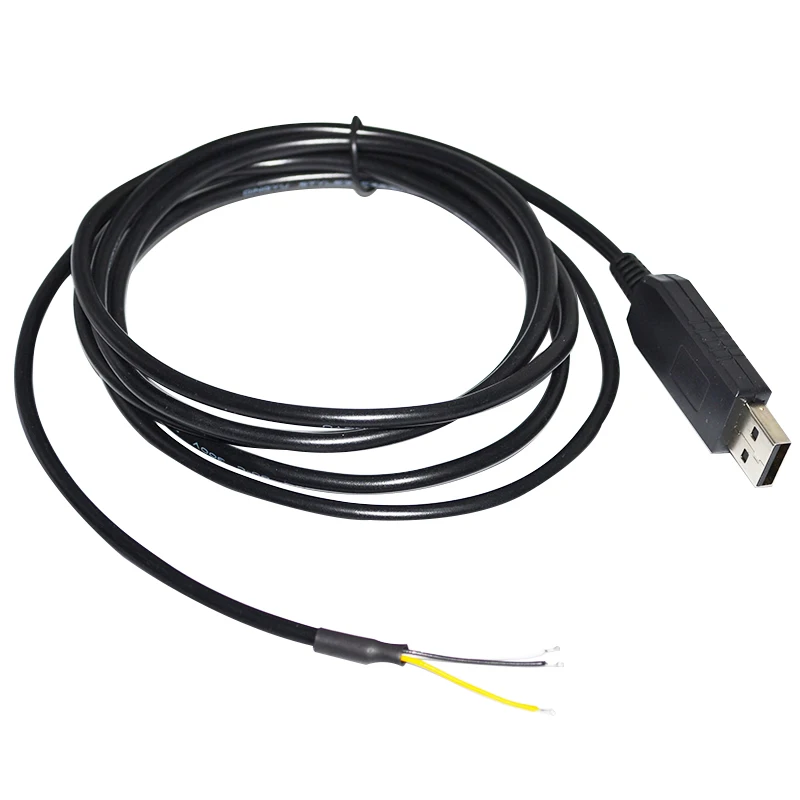 

FTDI FT232RL USB to serial port RS232 3P WE three core peeled serial port cable TXD RXD GND