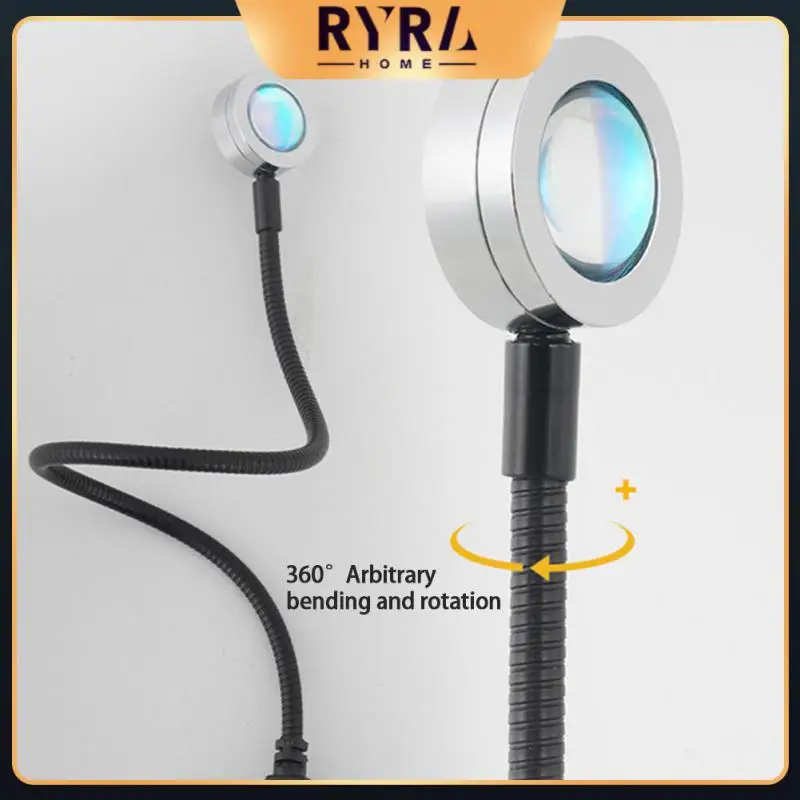 

LED Projector Lamp Rainbow Atmosphere Led Night Light for Home Bedroom Coffe Shop Background Lightings Home Decoration