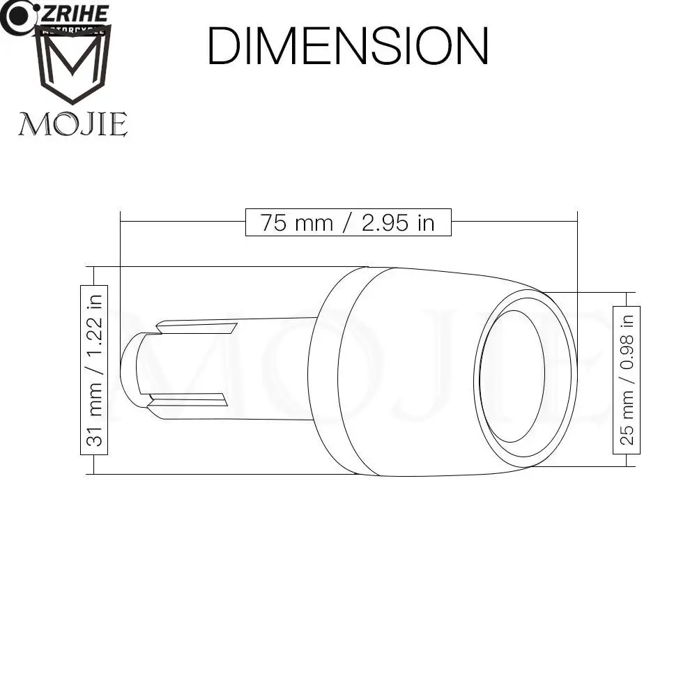 Колпачки для руля универсальные YAMAHA FZ8 FZ 8 FAZER FZ8R FZ8S 2010-2023 2022 2021 2020