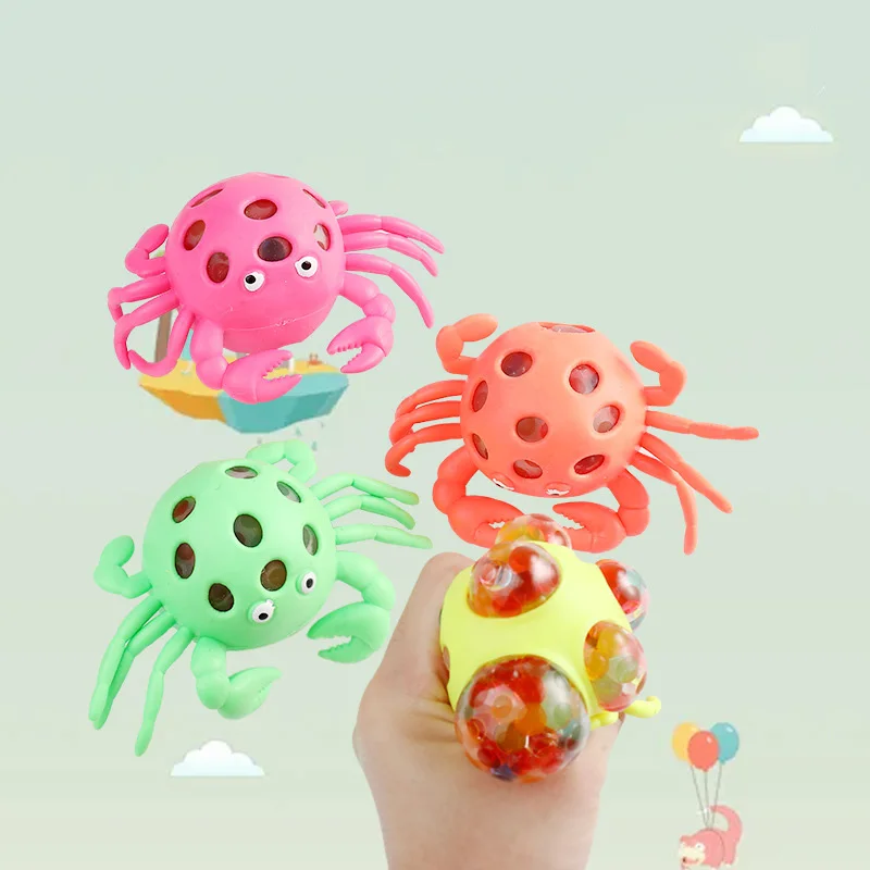 Soft Spider Fun Decompression Toys, Colorful Condensation Water Squeeze Scary Halloween Pranks антистресс Squishy Mini Toys enlarge