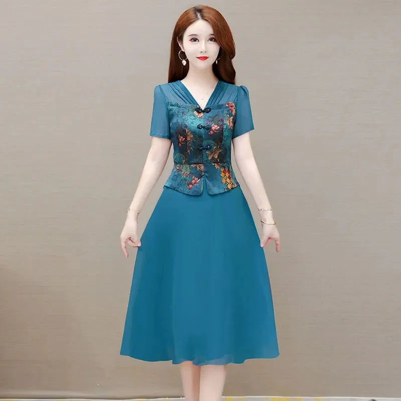 Ципао фиолетовое улучшенное для женщин Новинка лета 2023 темпераментное женское