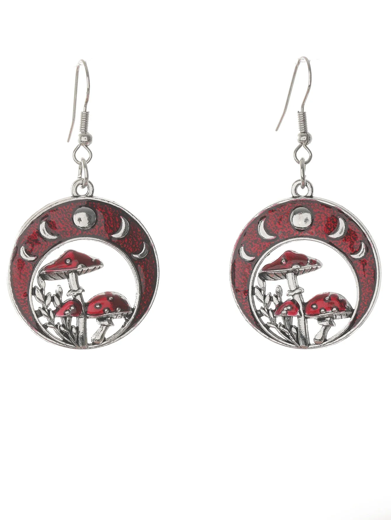 Модные серьги-подвески в виде грибов и Луны для женщин