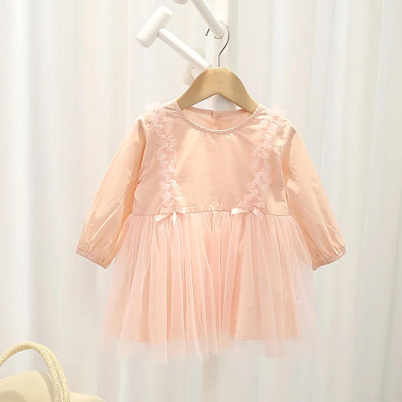 

Girl Fairy Dress 2022 Spring and Autumn New Baby Princess Skirt Long Sleeve Children Skirt Net Gauze Skirt Sweet Girls Dress