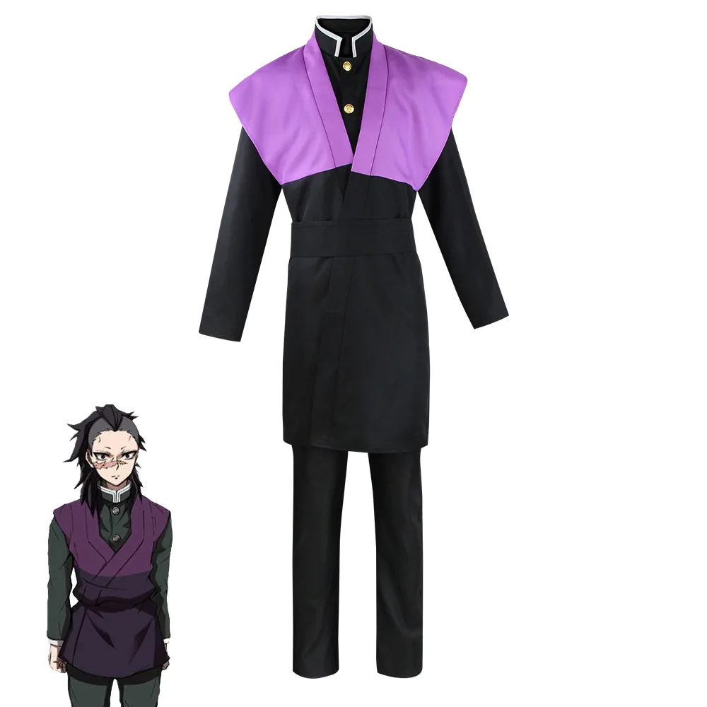 

Anime Demon Slayer Corps Cosplay Shinazugawa Genya Costumes Unisex Outfit