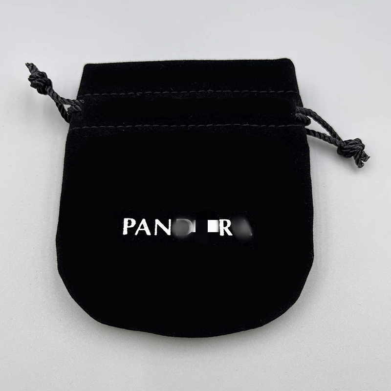 

black 20/50/100pcs lot Flannel Bag Pouch For Bead Charm Bracelet Women Original Fit Jewelry Gift Bags Outer Packaging PanDora