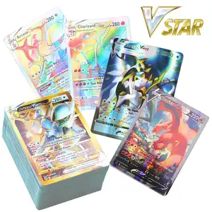 2022 голографические английские карты Pokemon Vstar Vmax GX буквы с радугой Arceus блестящие Charizard Mewtwo Эволюция Иви