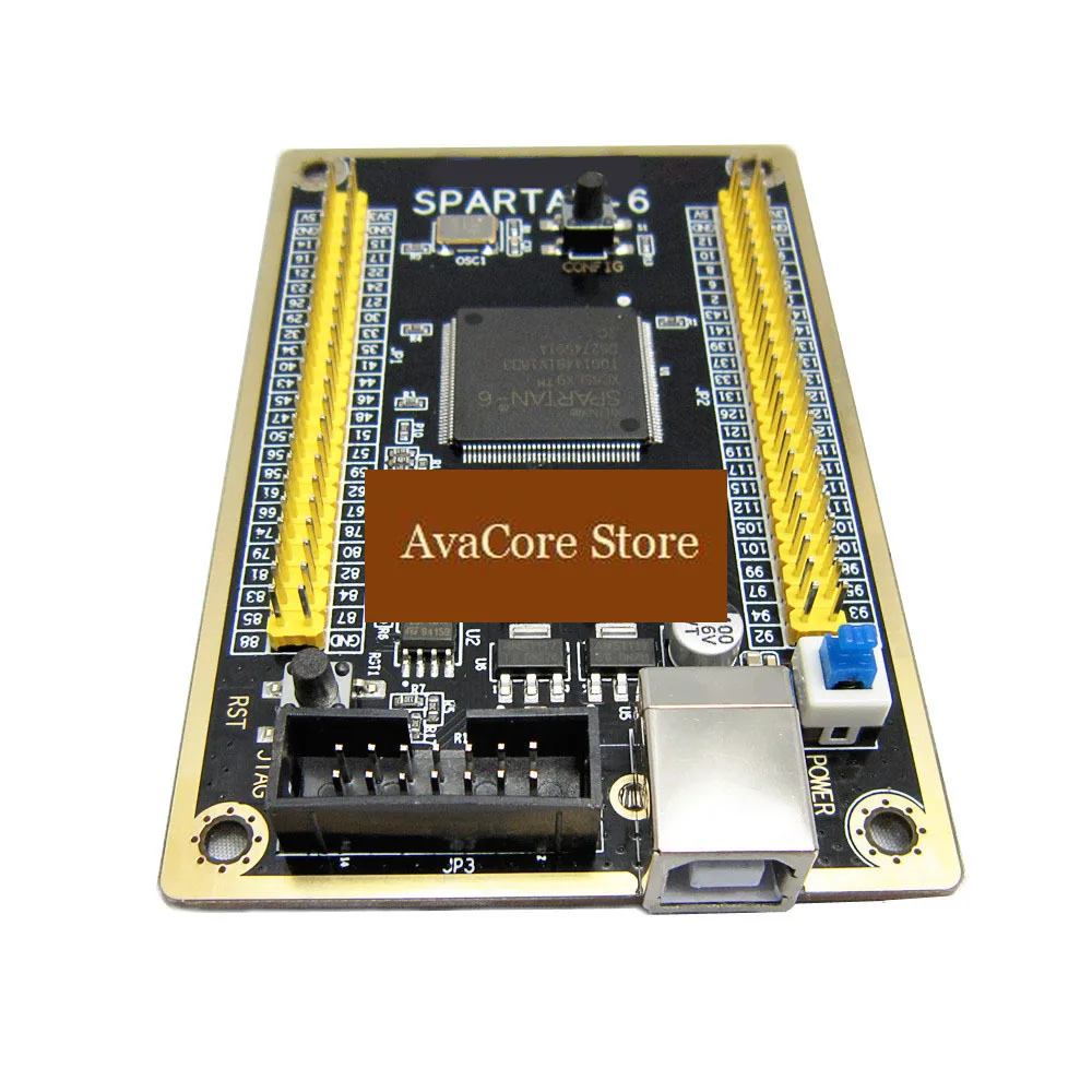 Фото Плата разработки AvaCoreFPGA Spartan-6 XC6SLX9, демонстрационная плата с основным ядром. №2