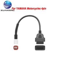 Yamaha 4 Pin To OBD2 Connector Motorbike OBDII Diagnostic Cable OBD Fault Code Reader Adaptor Extension Cable