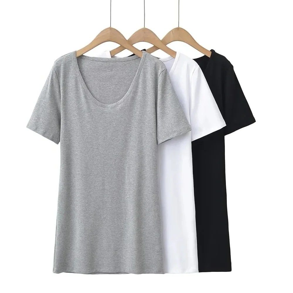 

Женское Короткое платье-футболка с V-образным вырезом и коротким рукавом