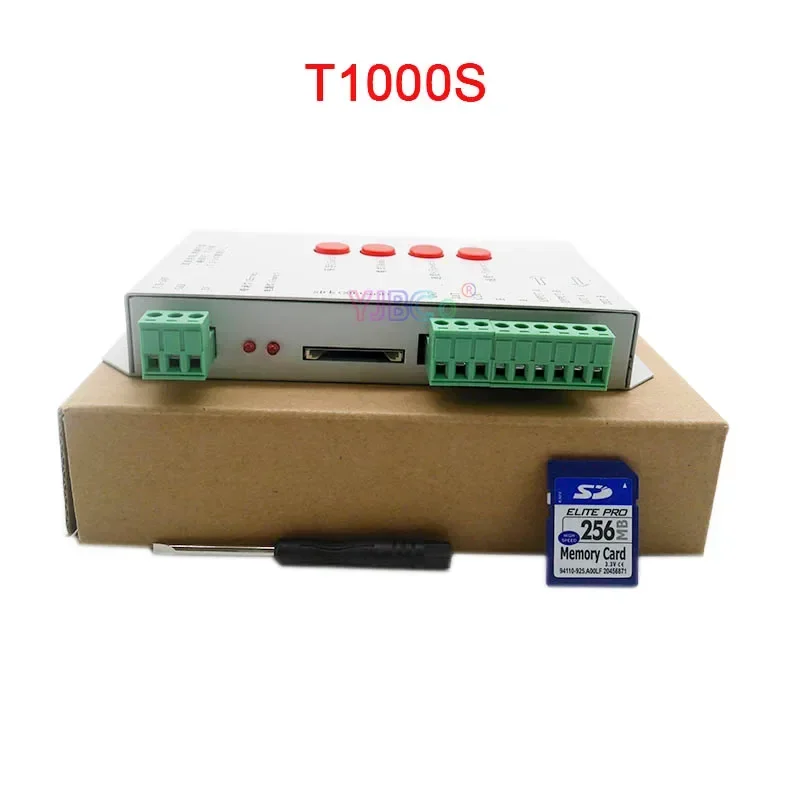 T1000S SD-карта RGB IC Пиксели Контроллер светодиодной ленты 5 В ~ 24 12 T-1000S WS2801 WS2811 WS2812B