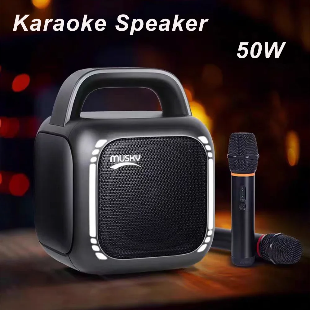 Портативный караоке Bluetooth-динамик 50 Вт