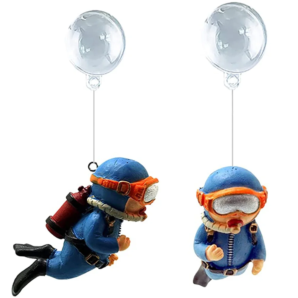 

Diver Tank Aquarium Floating Ornament Decorations Decor Decoration Ornaments Accessories Decorative Betta Figurines Models