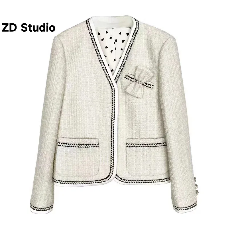 

[ZD Studio] шерстяная дизайнерская Классическая серия JING маленькое очаровательное пальто для женщин