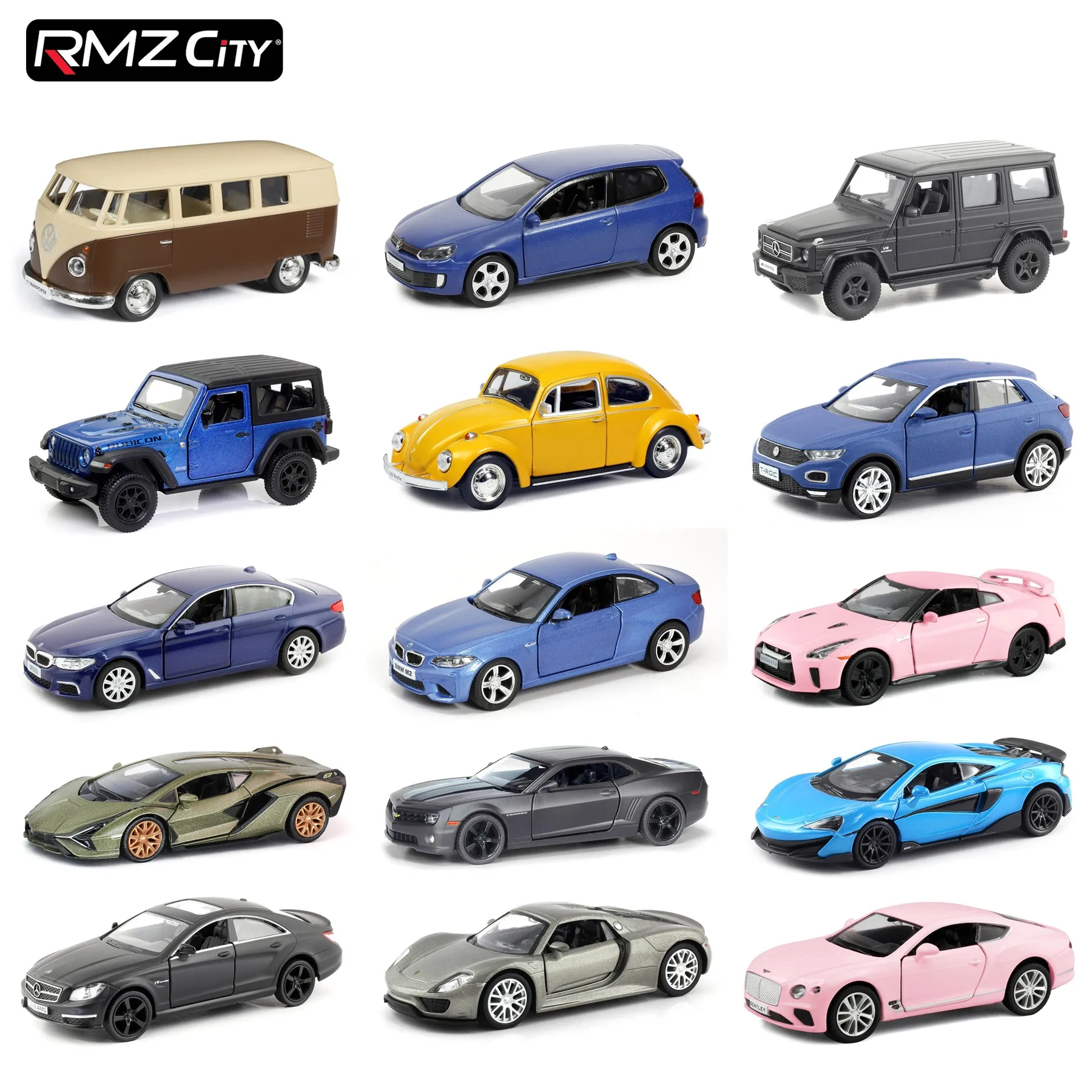 Литая под давлением модель автомобиля в масштабе RMZ City 1/36 с коробкой подарок для